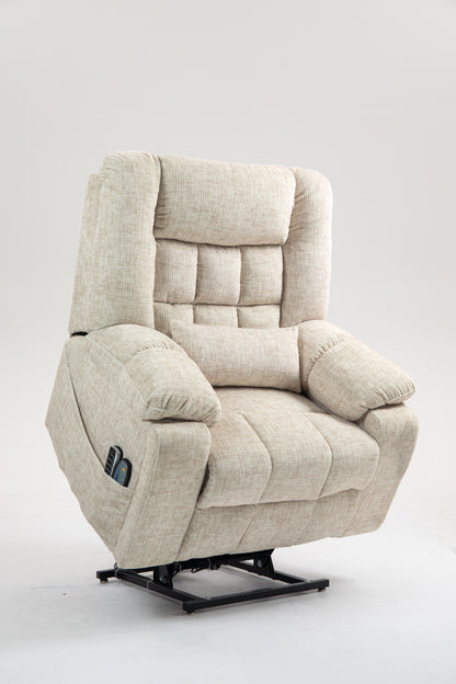 Power Lift Recliner Chair for Big and Tall Seniors: Lay Flat Lift Chair with Heat and Massage, Reclining to 180, 4 OKIN Motors, Adjustable Headrest and Lumbar image 6