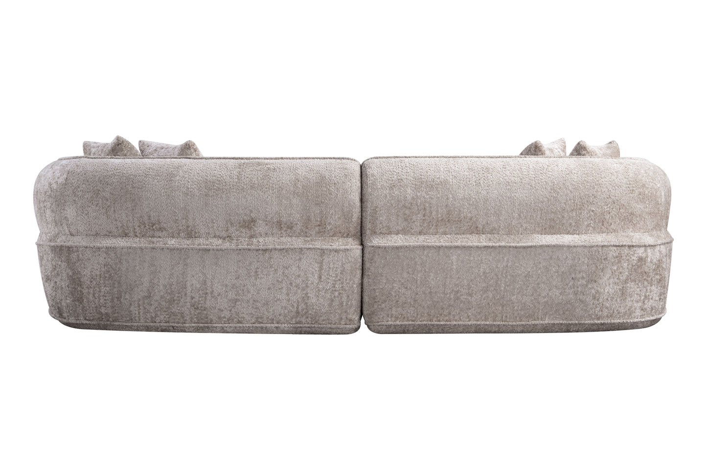 Modern Curved L-Shape Luxury Sectional Oversized Sofa: Minimalist Design, Comfy Sleeper Couch for Living Room, Apartment & Reception Spaces,No Assembly Required image 5