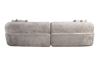 Modern Curved L-Shape Luxury Sectional Oversized Sofa: Minimalist Design, Comfy Sleeper Couch for Living Room, Apartment & Reception Spaces,No Assembly Required image 5