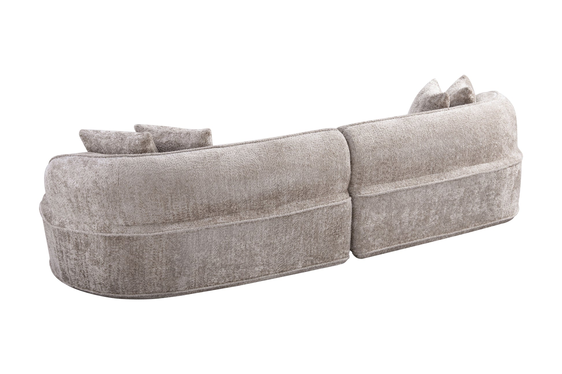 Modern Curved L-Shape Luxury Sectional Oversized Sofa: Minimalist Design, Comfy Sleeper Couch for Living Room, Apartment & Reception Spaces,No Assembly Required image 6