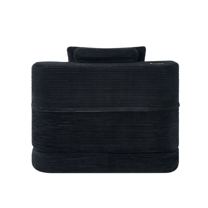 Multi-Functional Single Compression Sofa, Convertible into Computer Desk & Simple Office Desk, Corduroy Upholstery, Comfortable Seating, Ideal for Office Workers image 12