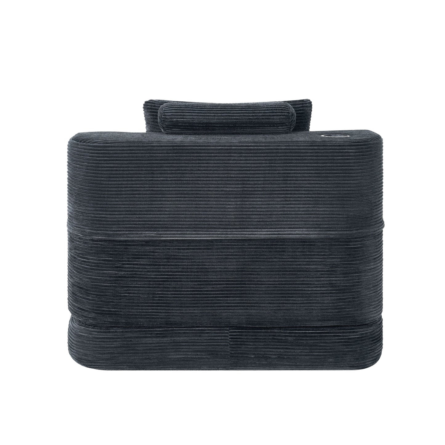Multi-Functional Single Compression Sofa, Convertible into Computer Desk & Simple Office Desk, Corduroy Upholstery, Comfortable Seating, Ideal for Office Workers image 10