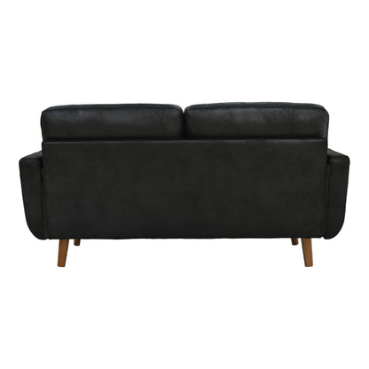 65-inch Modern Minimalist Two-Seater Sofa, featuring breathable Foil fabric and solid wood legs image 10