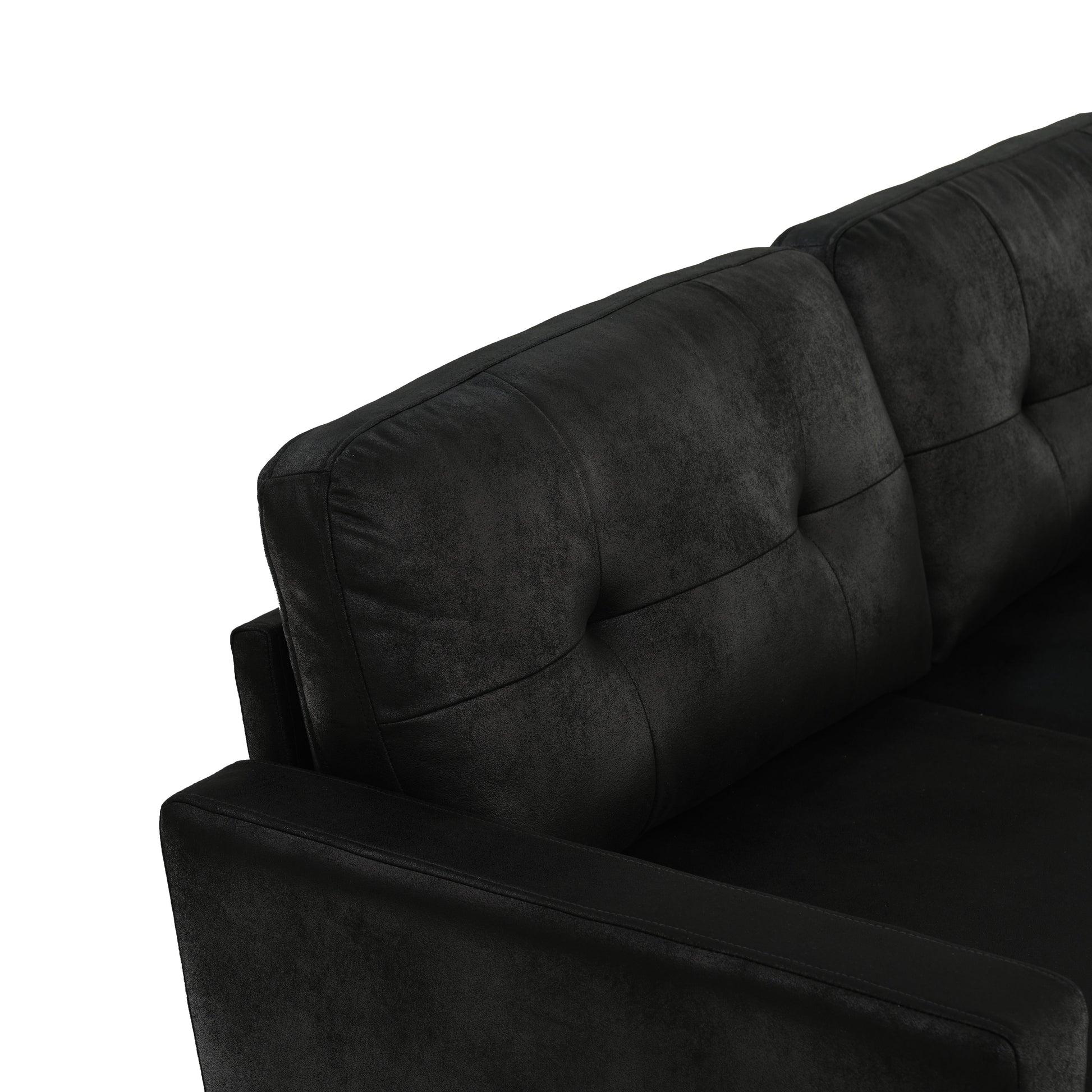 65-inch Modern Minimalist Two-Seater Sofa, featuring breathable Foil fabric and solid wood legs image 12