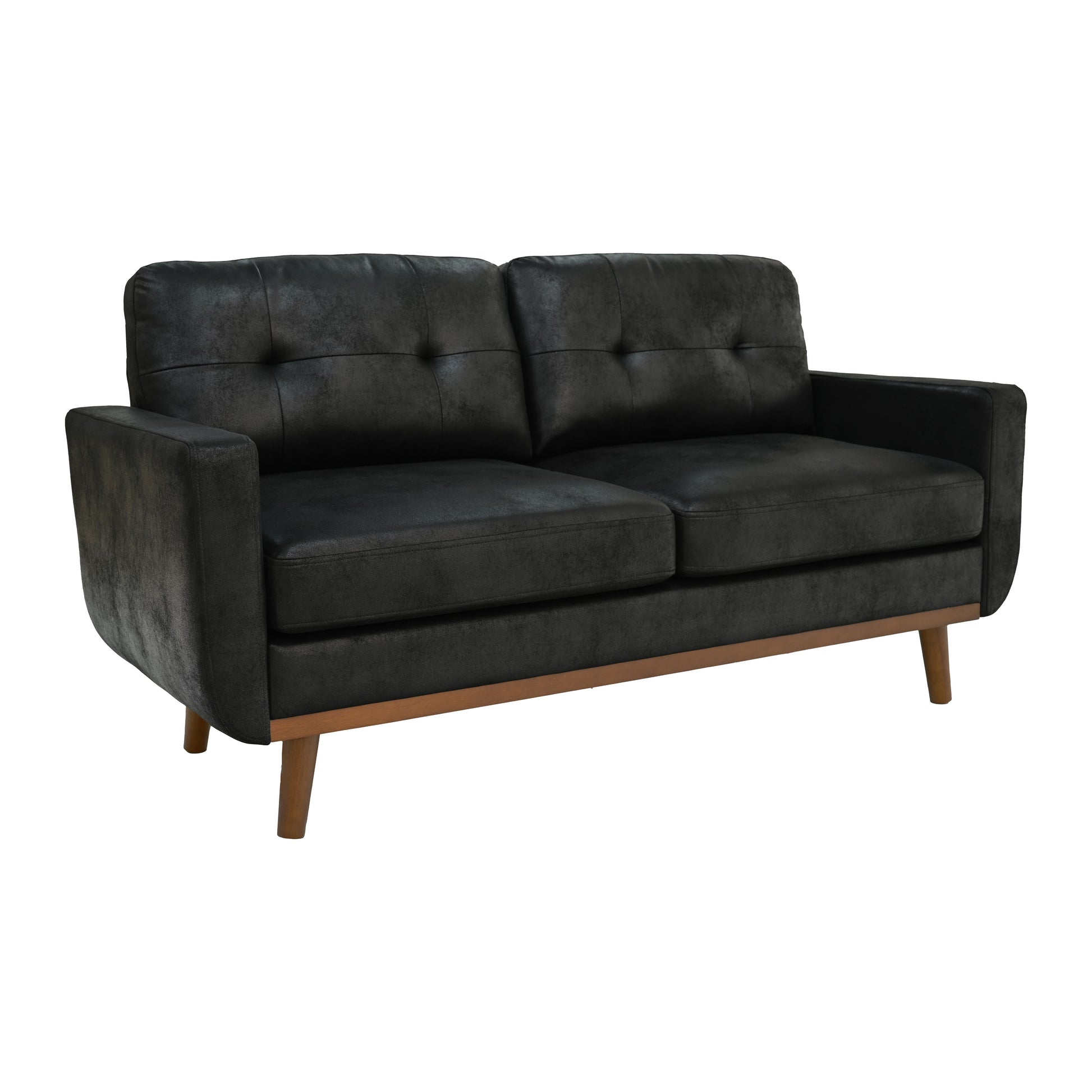 65-inch Modern Minimalist Two-Seater Sofa, featuring breathable Foil fabric and solid wood legs image 8