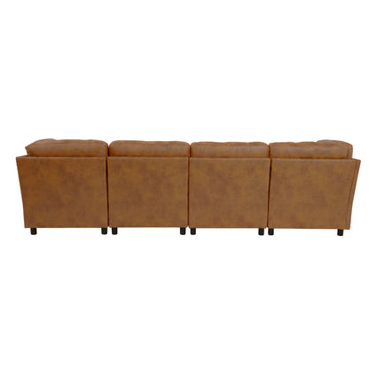 Modern Modular Corner Sofa Foil fabric Freely Configurable with image 12