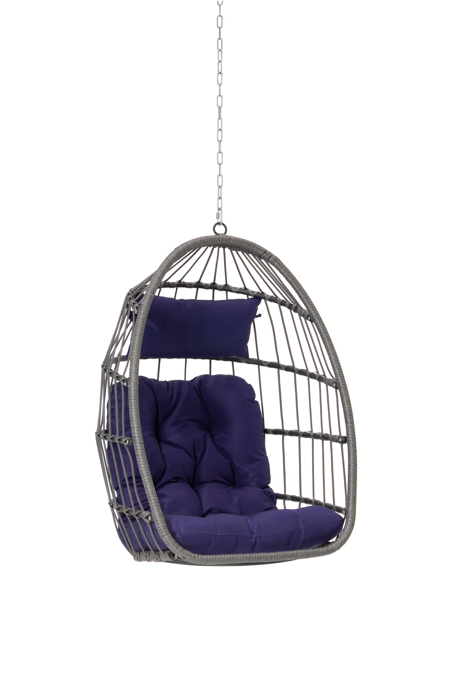 Outdoor Garden Rattan Egg Swing Chair Hanging Chair PE Hang Chair image 11