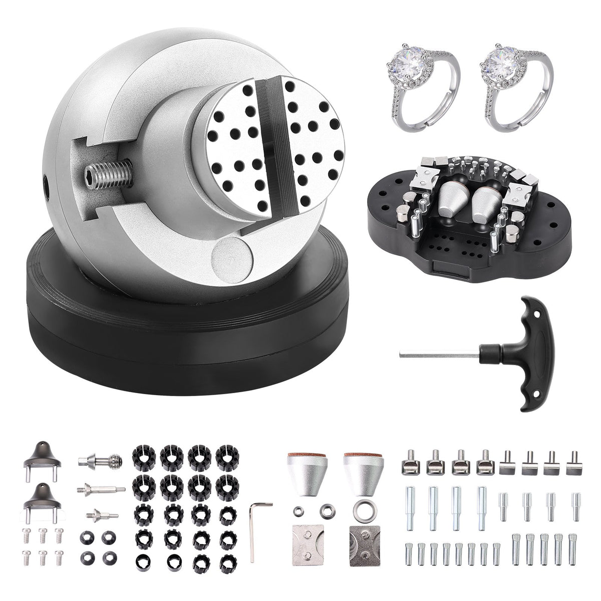 VEVOR Rotating Engraving Ball Vise 3.93 inch / Ring Exclusive Set Included