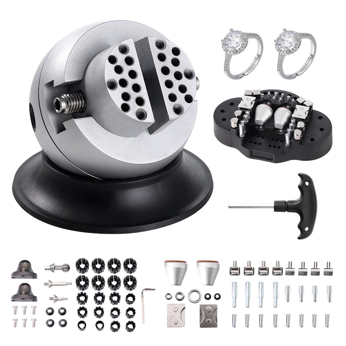 VEVOR Rotating Engraving Ball Vise 2.13 inch / Ring Exclusive Set Included