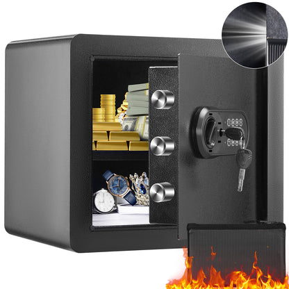 VEVOR Steel Safe Box with Digital Keypad, Home and Business  1.2 Cubic Feet | Home Safe