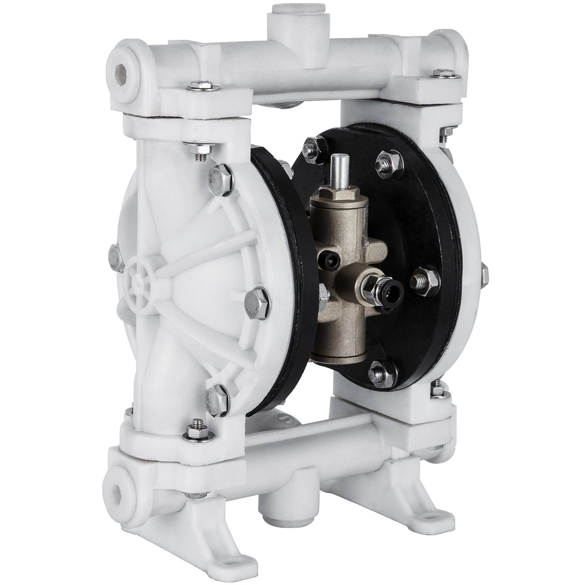 VEVOR Air-Operated Double Diaphragm Pump, 1/2 in & 1 in Poly 2.5 GPM