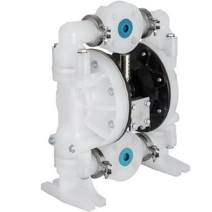 VEVOR Air-Operated Double Diaphragm Pump, 1/2 in & 1 in Poly 30 GPM