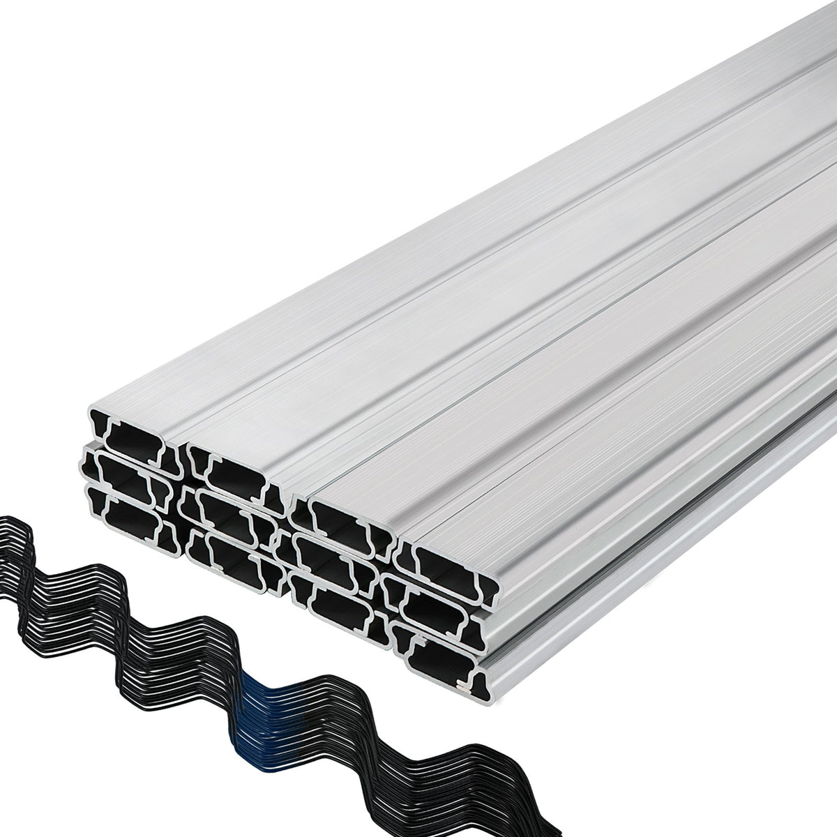 VEVOR Greenhouse Spring Wire 40 Packs / Spring Lock & U-Channel Bundle