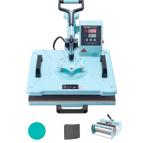 VEVOR Heat Press Machine, 10x12/12x15/15x15 in Combo Press w 12 x 15 in / 5 in 1 / 30 oz Tumbler Press