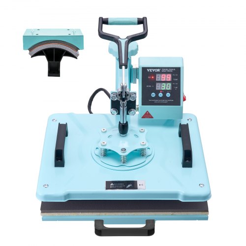 VEVOR Heat Press Machine, 10x12/12x15/15x15 in Combo Press w 12 x 15 in / 2 in 1 / Hat Press
