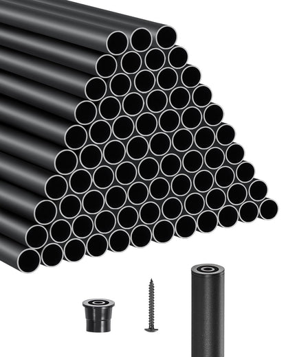 VEVOR Deck Balusters Metal Deck Spindles Round Tube / 101 Pack / 26 in