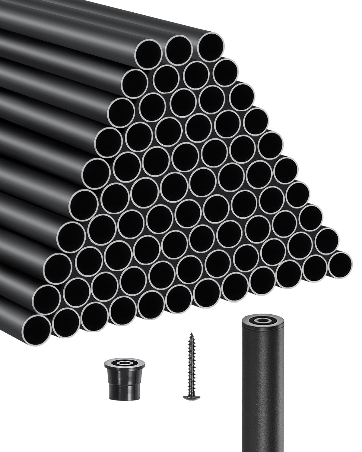 VEVOR Deck Balusters Metal Deck Spindles Round Tube / 101 Pack / 36 in