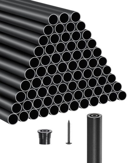 VEVOR Deck Balusters Metal Deck Spindles Round Tube / 101 Pack / 32 in