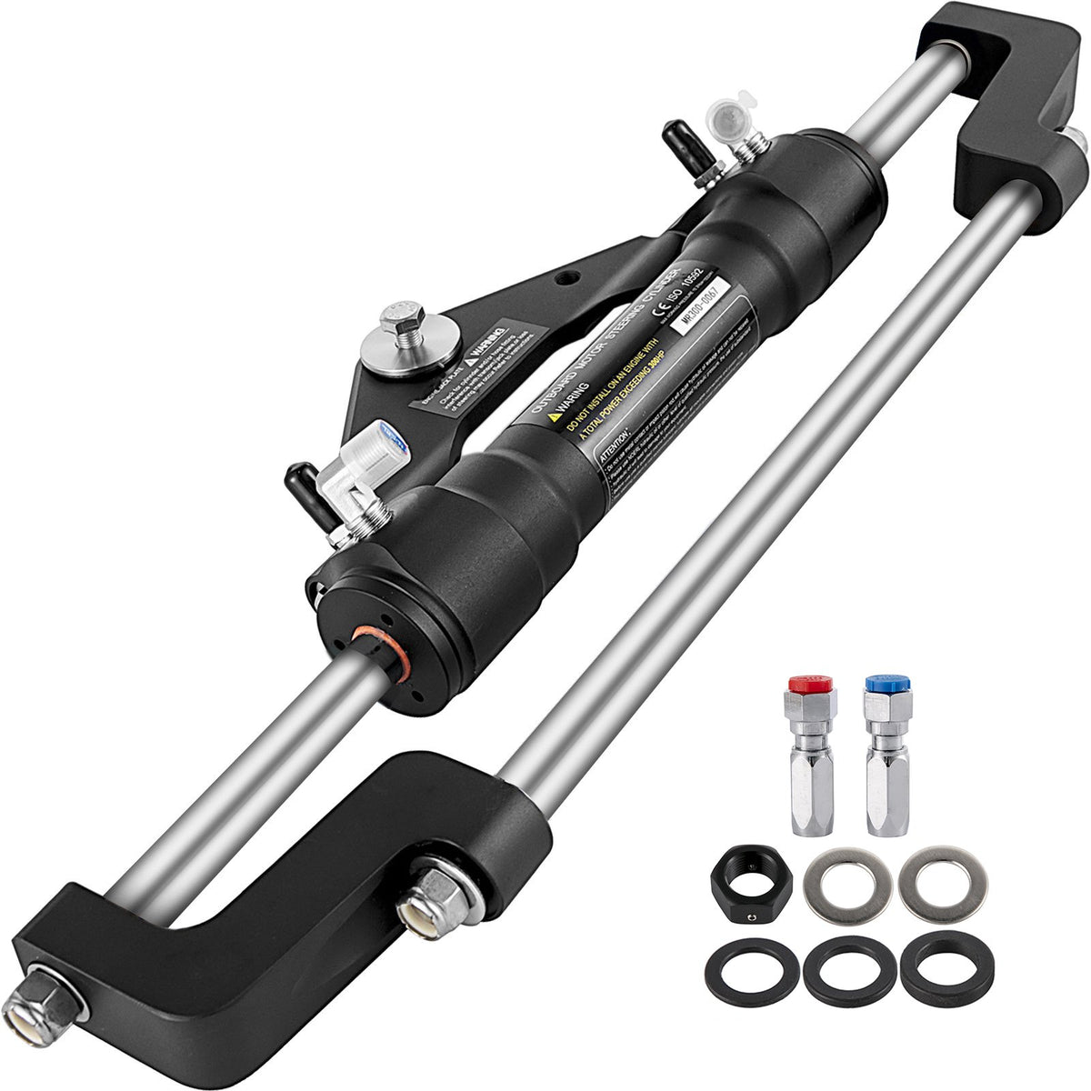 vevor-300hp-hydraulic-outboard-steering-system Steering Cylinder, HC5345-3