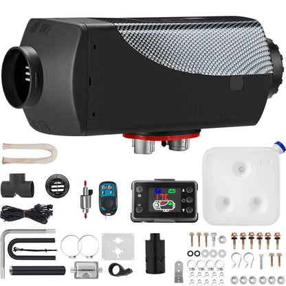 VEVOR Diesel Air Heater 8 kW / with Muffler, LCD Switch, Black