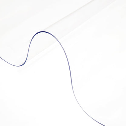VEVOR Clear & Frosted PVC Table Cover Protector, Waterproof  46 x 96 in / 2.0 mm / Clear