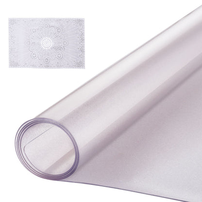 VEVOR Clear & Frosted PVC Table Cover Protector, Waterproof  36 x 60 in / 1.5 mm / Frosted