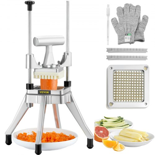 VEVOR Commercial Vegetable Fruit Chopper, Heavy Duty Stainle 1/4 inch
