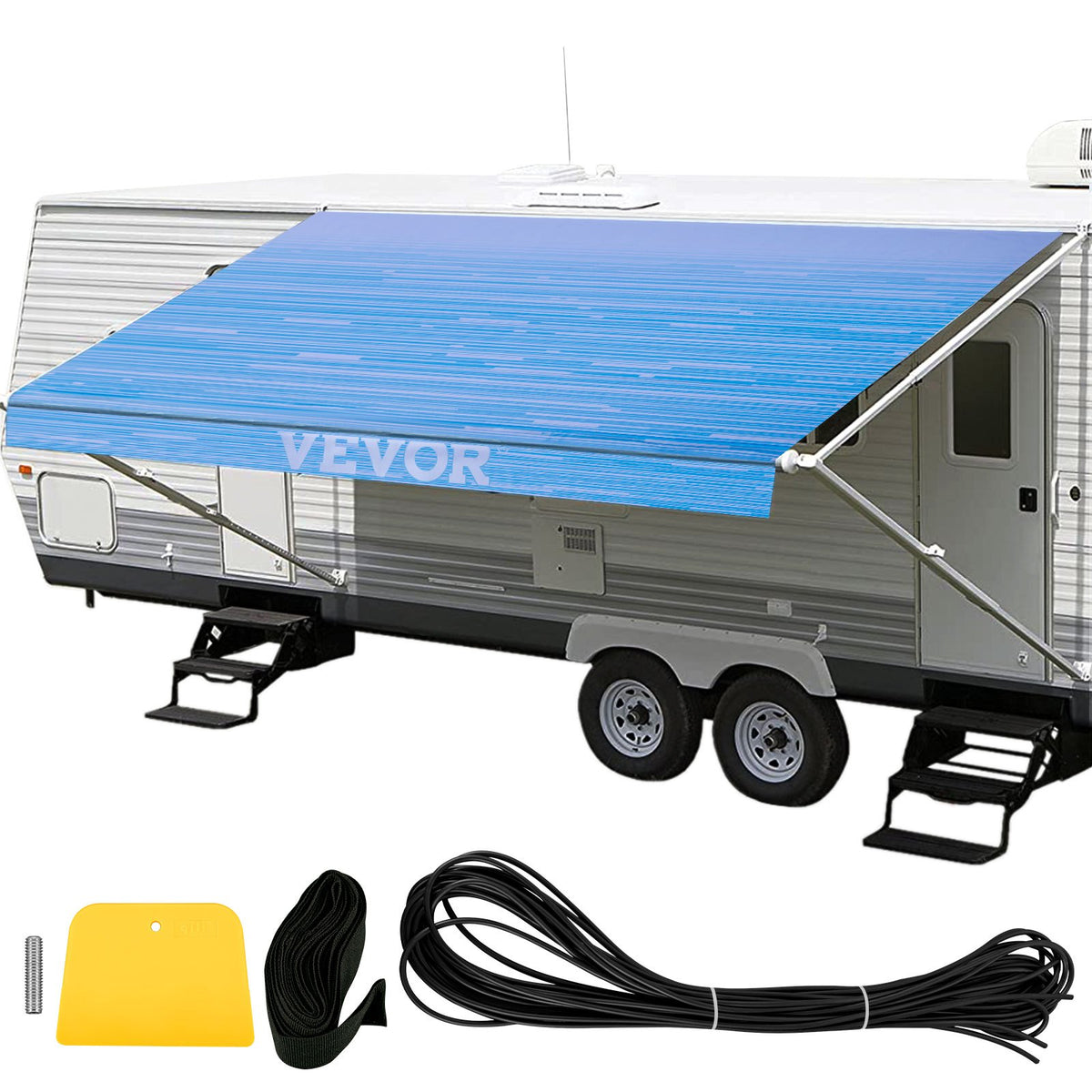 VEVOR RV Awning Fabric Replacement, Heavy Duty Vinyl Camper  20 ft