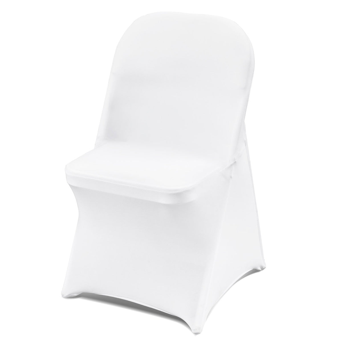 VEVOR Stretch Spandex Chair Covers 12 Pack / White-For Folding Chair