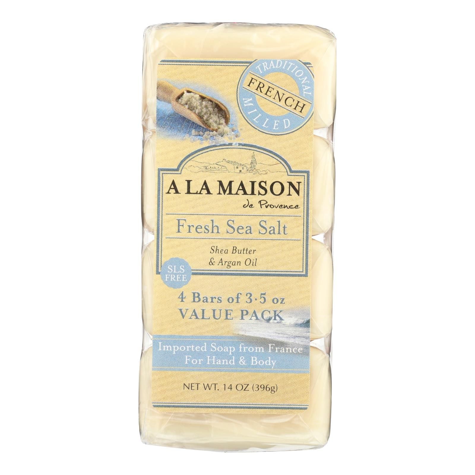 A La Maison - Bar Soap - Fresh Sea Salt - 4/3.5 Oz image 1