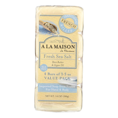 A La Maison - Bar Soap - Fresh Sea Salt - 4/3.5 Oz image 1