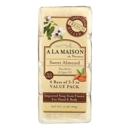 A La Maison - Bar Soap - Sweet Almond - 4/3.5 Oz image 1
