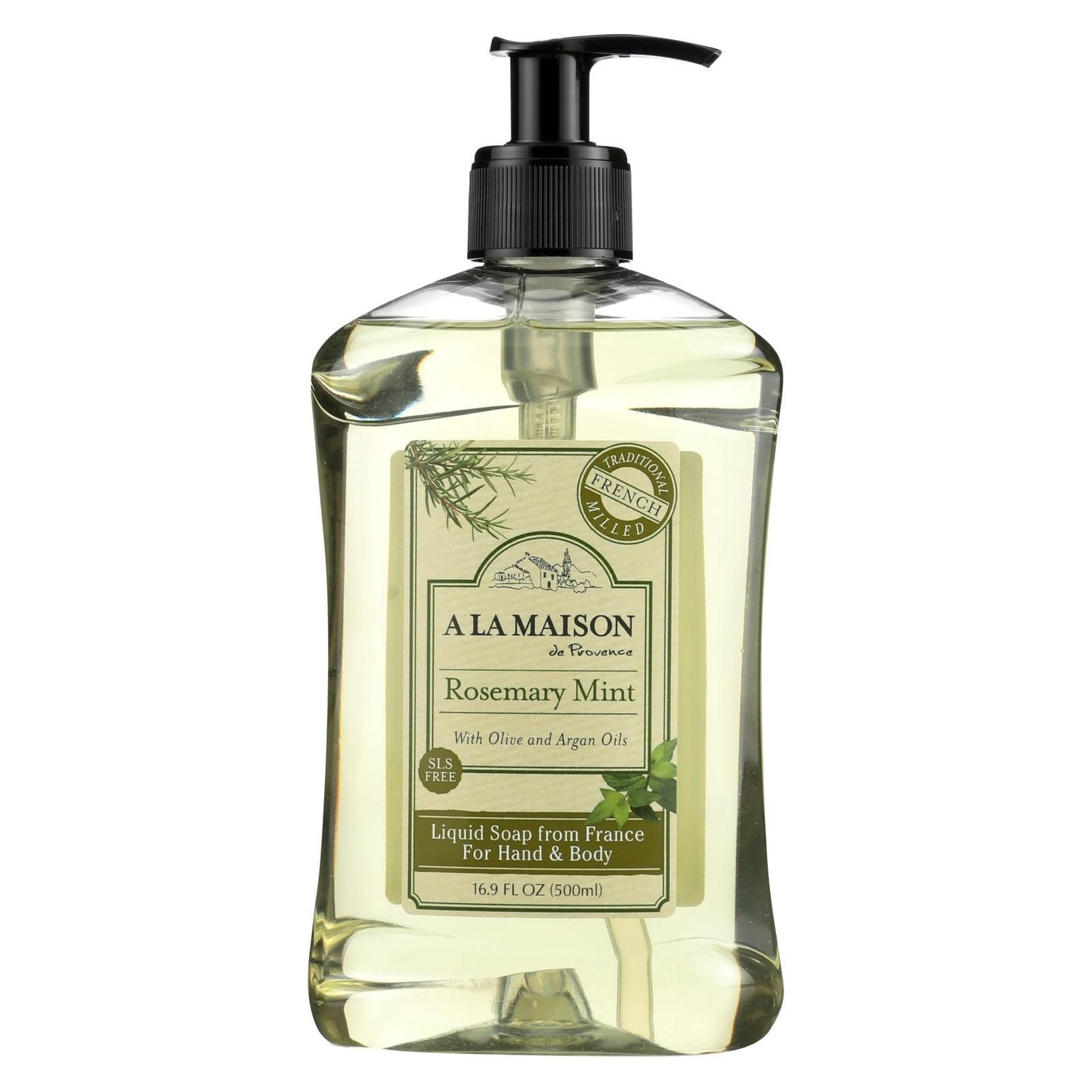 A La Maison - French Liquid Soap - Rosemary Mint - 16.9 Fl Oz image 1