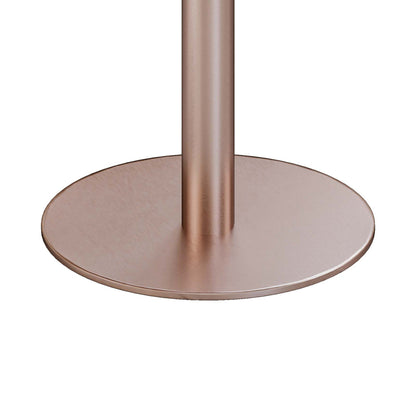 31.5"Square Modern Tulip Dining Table, Sintered Stone Tabletop with Luxury Faux Marble Print, Stainless Steel Bracket Base, Scratch & Wear Resistant, Waterproof Surface, Ideal for Indoor & Outdoor Use image 4