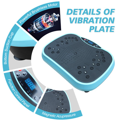 Vibration Plate Exercise Machine - Whole Body Workout Vibration Fitness Platform, Home Training Equipment for Weight Loss & Toning image 7