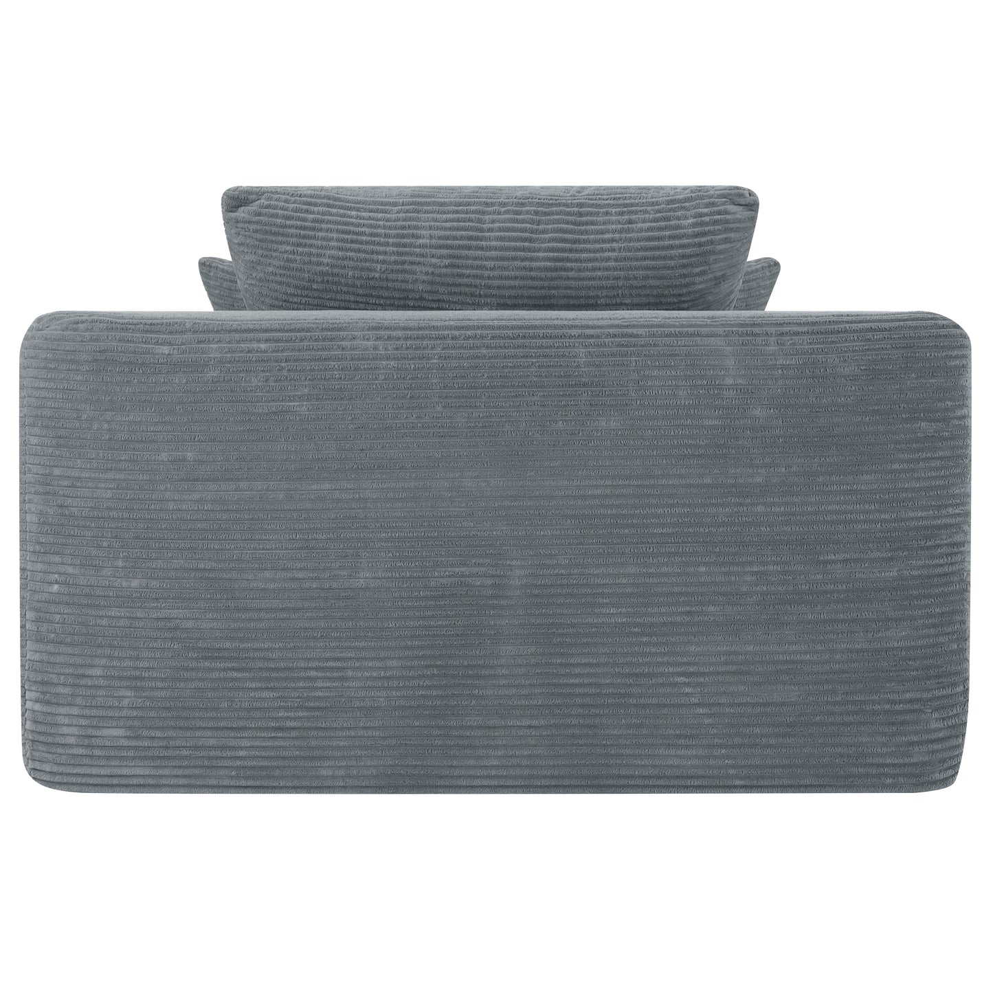 NEW Convertible Chaise Lounge Chair Corduroy with Wide Armrest & Throw Pillows, Cozy Boneless Sleeper Sofa Bed Armchair,with cup holder, for Living Room, Bedroom, No Assembly Required,Grey image 7