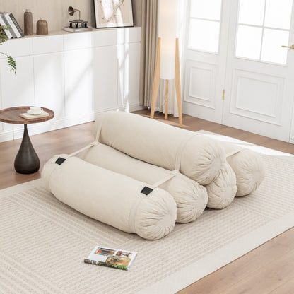 Adjustable Floor Sofa, Corduroy Lazy Sofa with Adjustable Straps for Versatile Configurations, Multi-Person Leisure Chair, Suitable for Living Room, Bedroom and More image 11