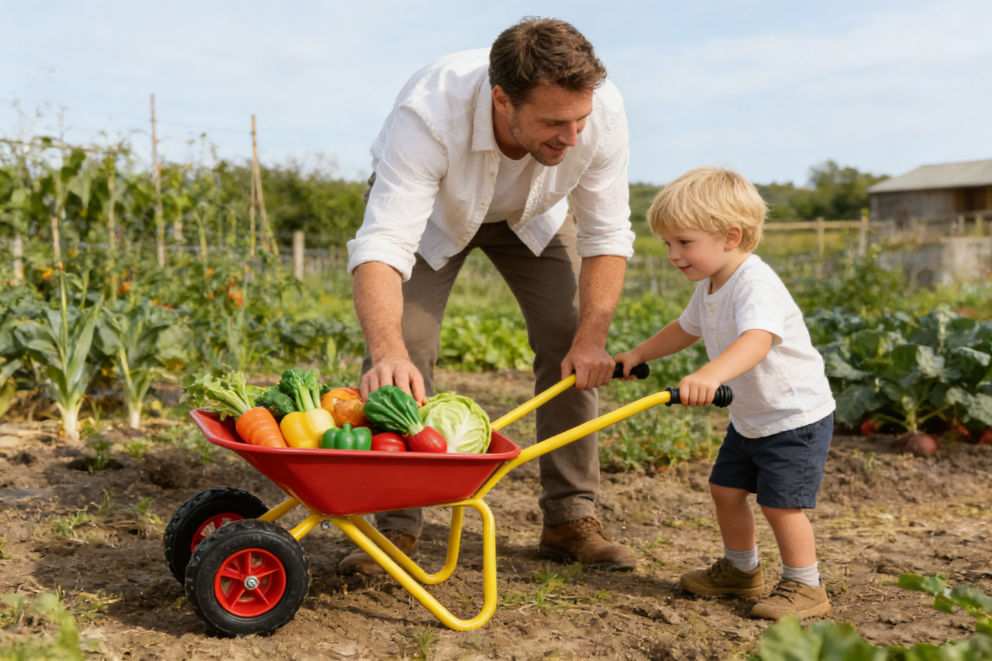 Children's metal trolley, Load-bearing capacity: 33LBS,children's heavy vehicle, metal structure two-wheeled trolley, steel pallet, can be used in gardens, loading leaves, soil, sand, etc. (red) image 6