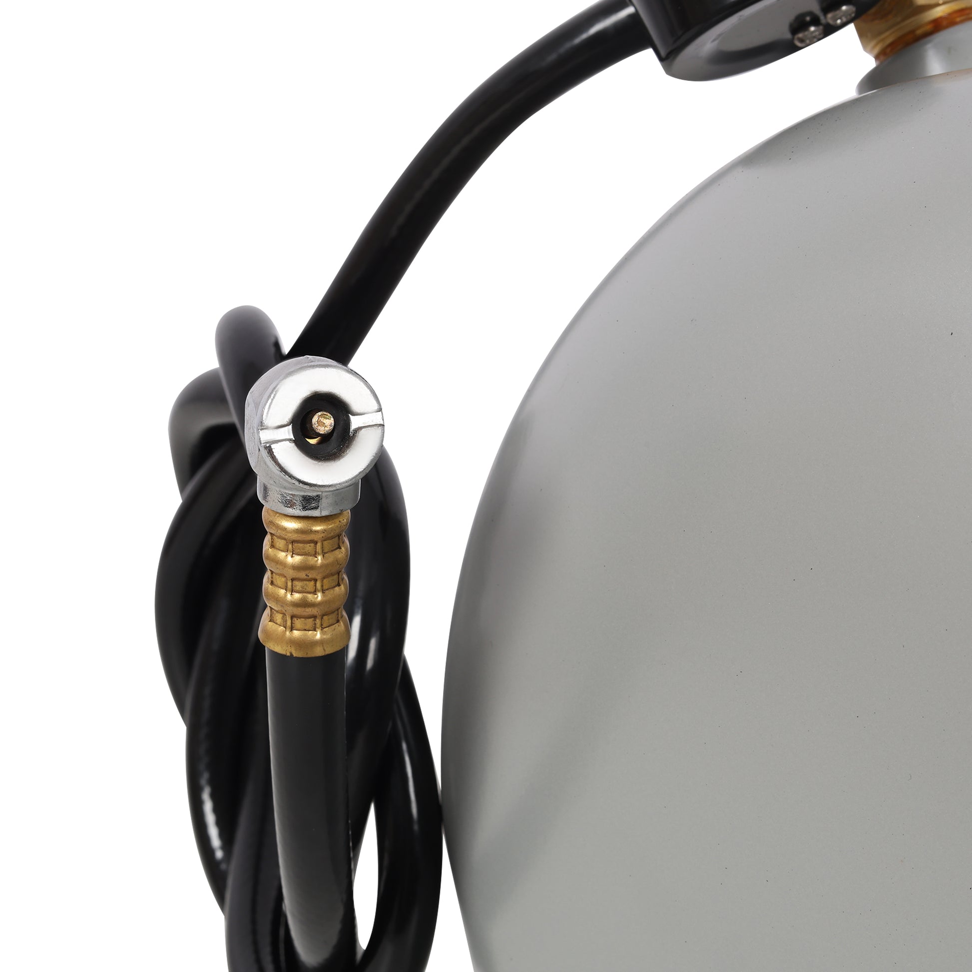 Portable 5 Gallon Aluminum Air Tank, Lightweight Durable Air Compressor Tank with Pressure Gauge, Safety Valve and 47 Inch Hose for Easy Tool Connection image 8