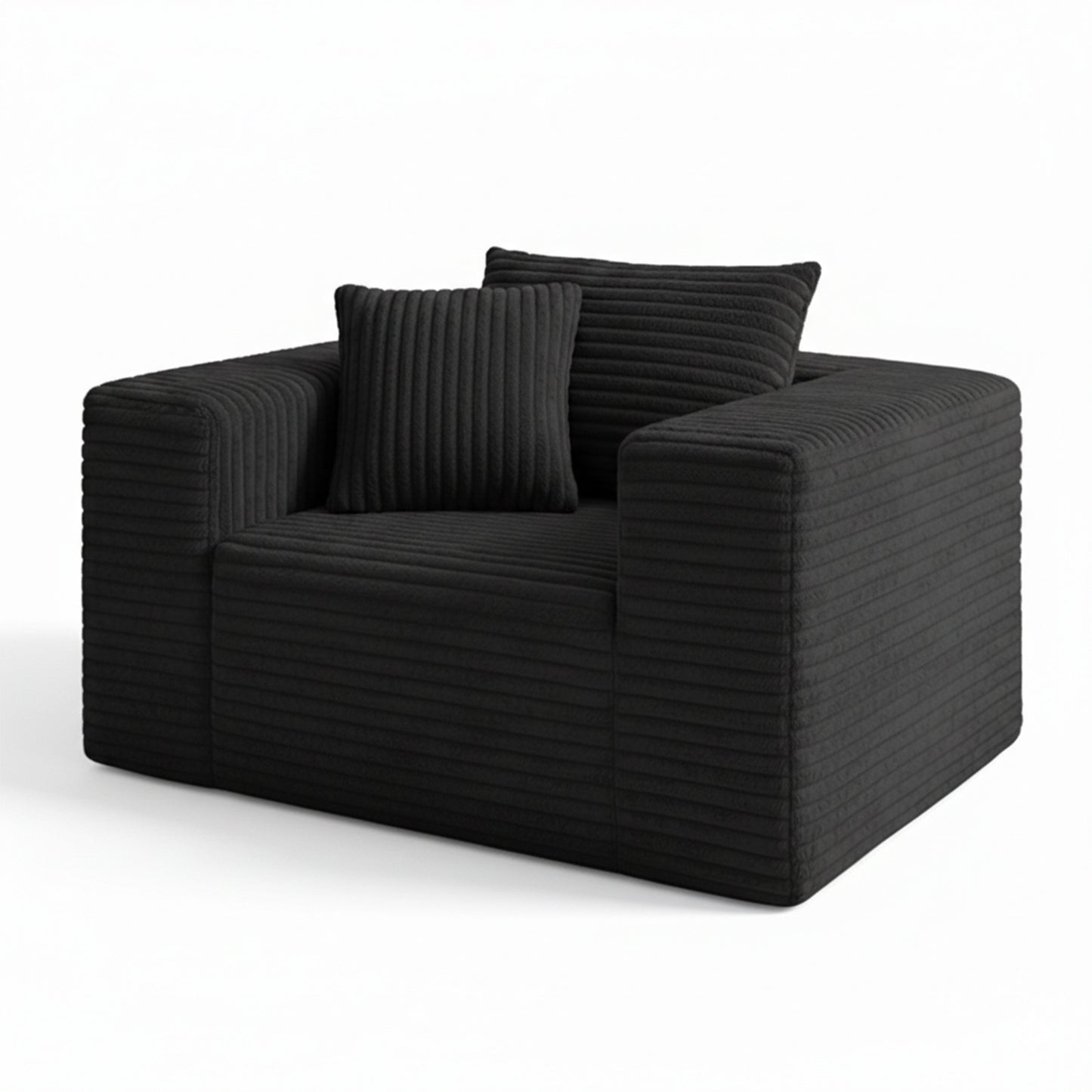 Boneless Sofa Chair, No Assembly Couch in a Box Memory Foam Mini Cloud Reading Chair with Throw Pillow for Living Room Bedroom Playroom image 9