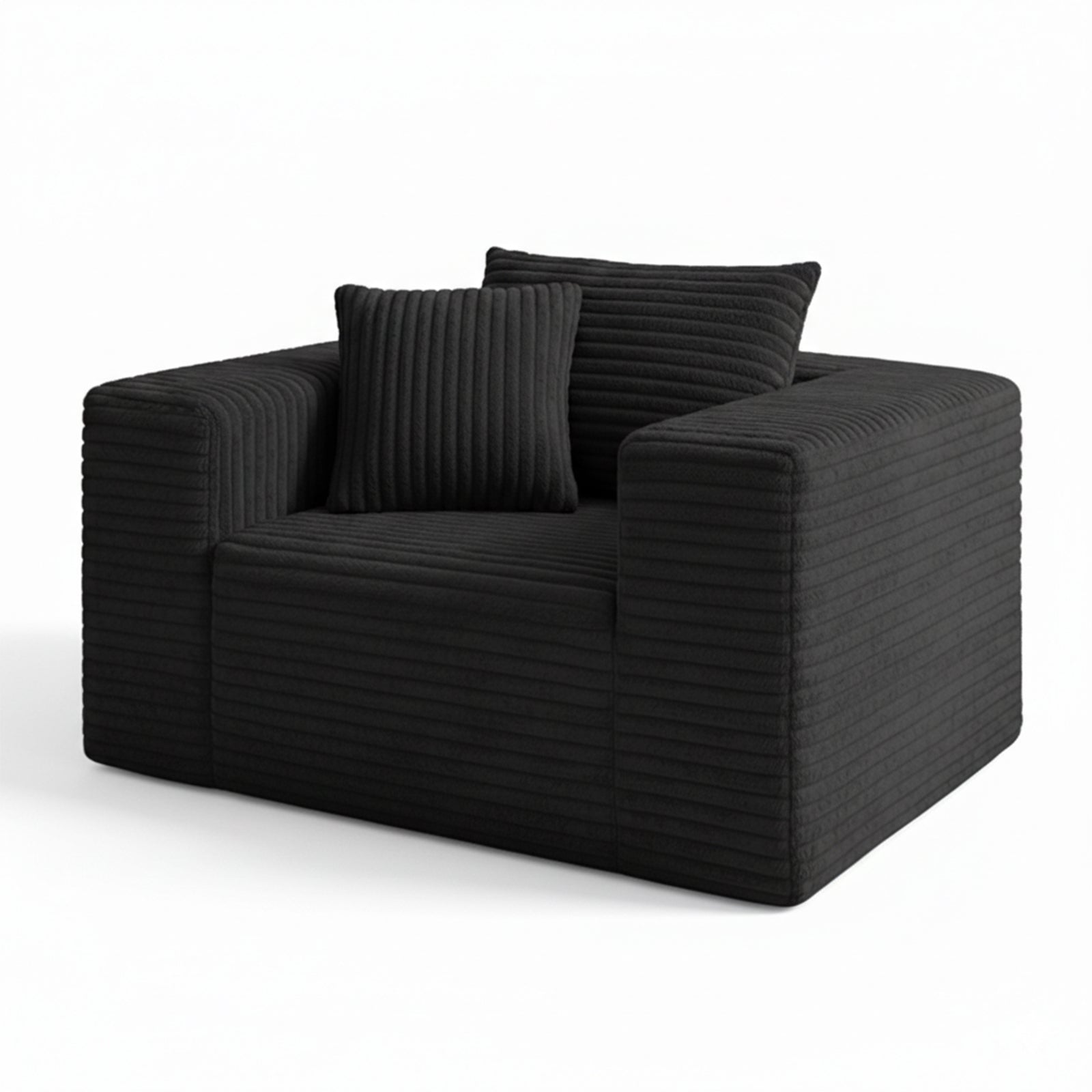 Boneless Sofa Chair, No Assembly Couch in a Box Memory Foam Mini Cloud Reading Chair with Throw Pillow for Living Room Bedroom Playroom image 9