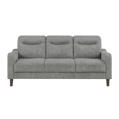 Modern Design 3-Seater Sofa Gray Chenille Upholstery Comfort Pocket Coils Classic Solidwood Frame Living Room Furniture 1pc image 2