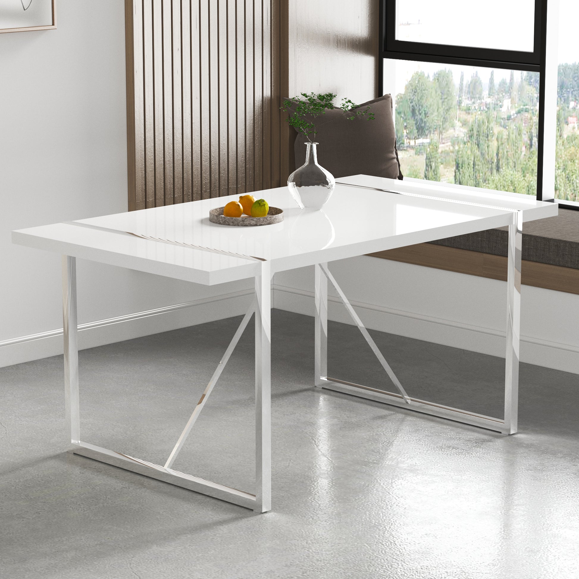 Only includes the two sides of the table, excluding the middle tabletop.PARTS-F-1529-BJ-WH-14080-CEBAN.ONLY SIDE TABLE.W1151P305478.F-1529-WH-14080 image 5