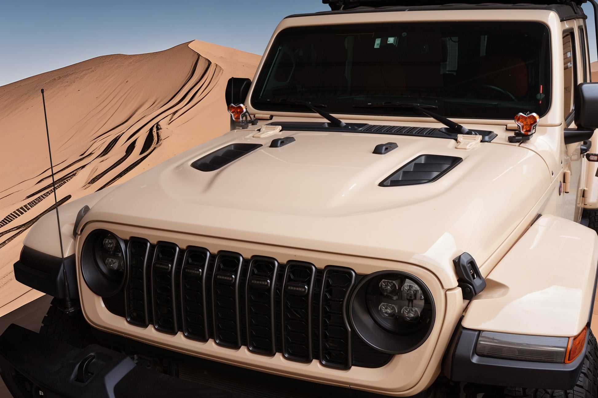 10th Anniversary Engine Hood For Jeep Wrangler JL 2018+ and Jeep Gladiator JT 2020+ (not fit for JL 392 and JT Mojave) image 10