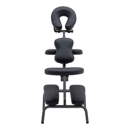 Portable Massage Chair for Tattoo and Spa with Adjustable Face Cradlewith Carrying Bag Ideal for Salon Use (BLACK) image 4