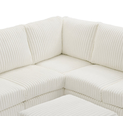 Houston G00327B-SC Sectional(Ottoman Not Include), White image 3