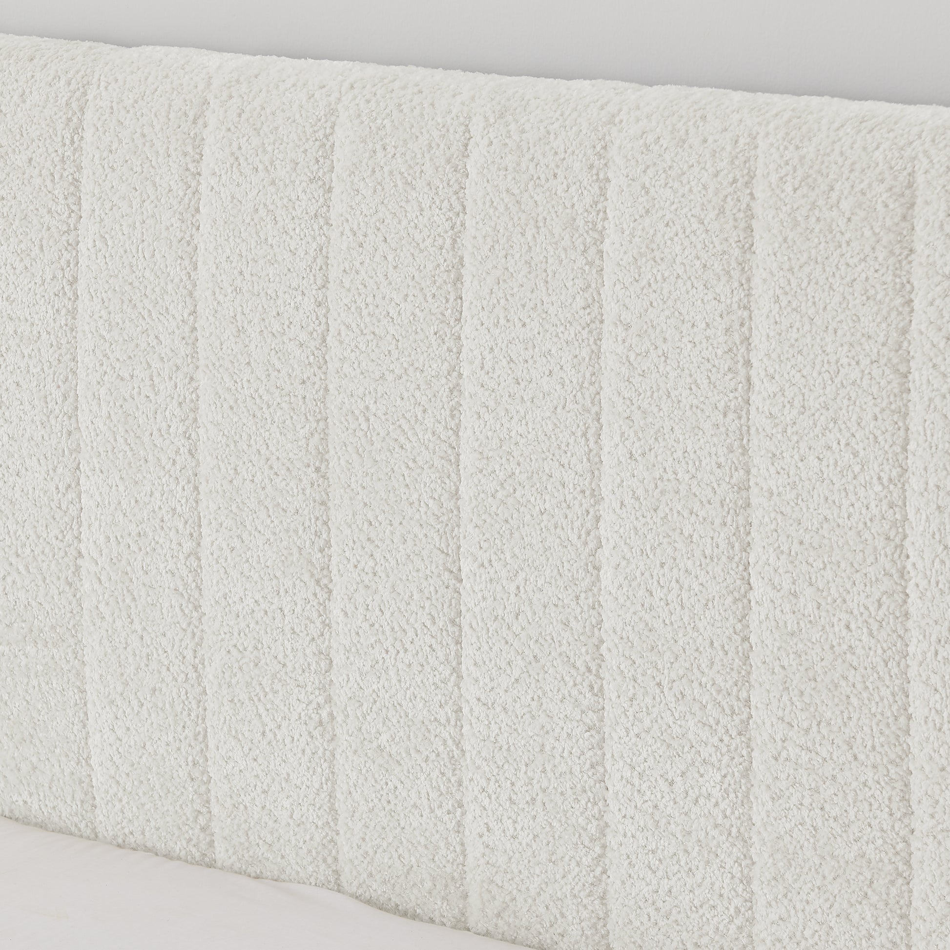 Full Size Vertical Striped Space Saving Upholstered Pull-out Bed with High Padded Back, Hidden Trundle Guest Bed Single to Double for Bedroom & Guest Room, Chenille image 8