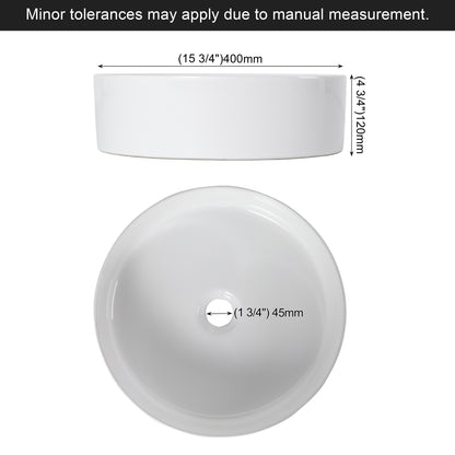 24" Floating Bathroom Vanity with Glossy White Round Vessel Sink, Wall-Mounted Vanity with Open Shelf Storage, White Finish with Durable Countertop, Space-Saving Modern Design (Ships in 2 Boxes) image 12