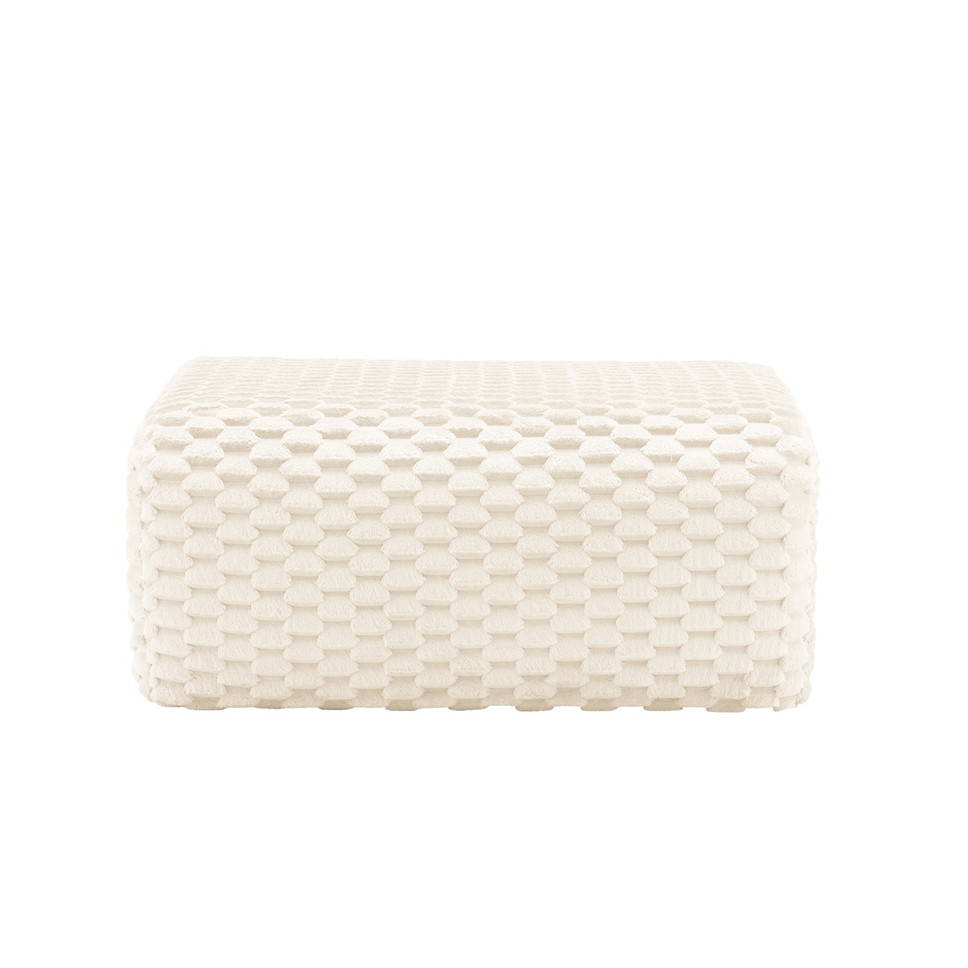 Ottoman Flannelette Fabric-White image 1