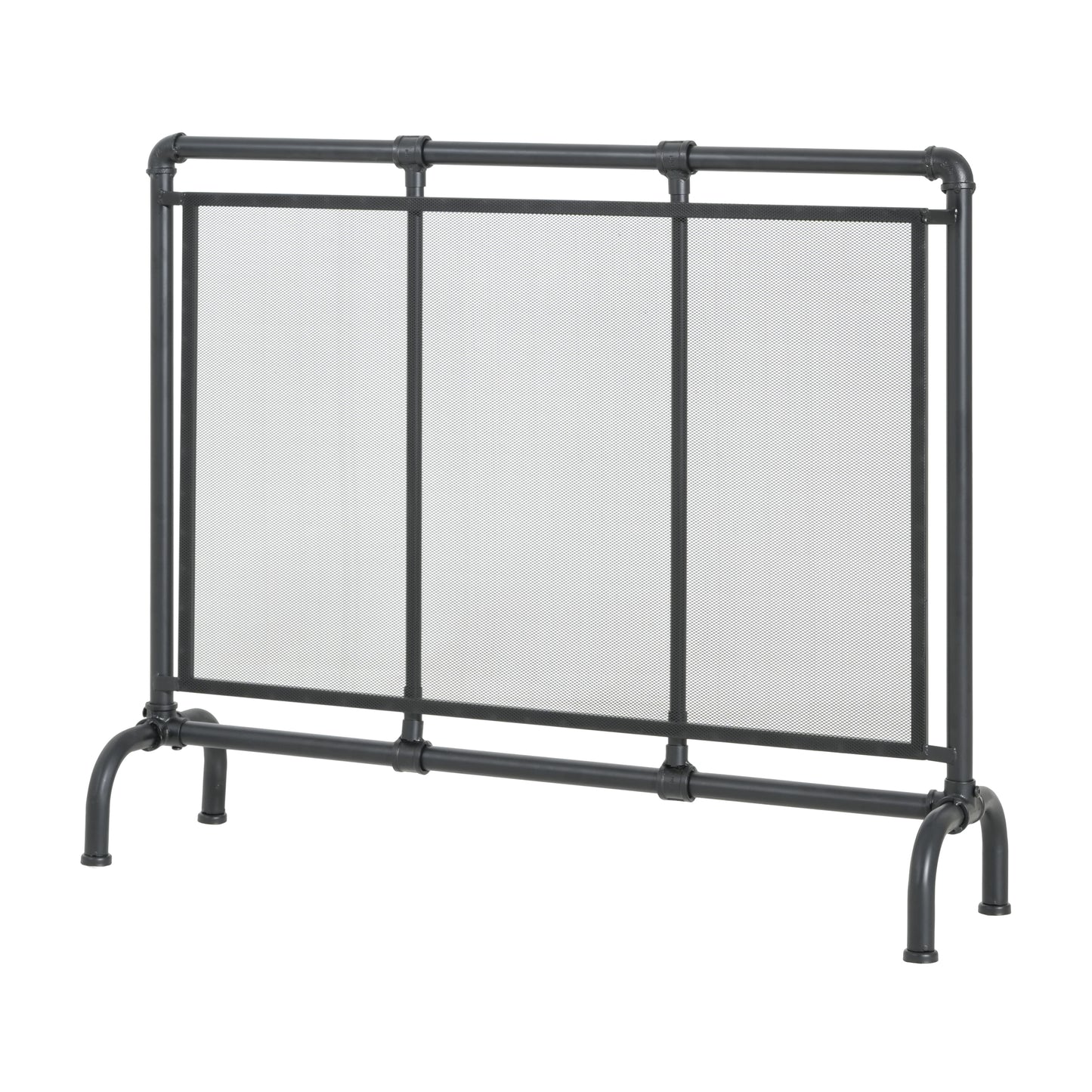Celeste 1 Panel Iron Fireplace Screen 36" W x 29" H, Black image 6